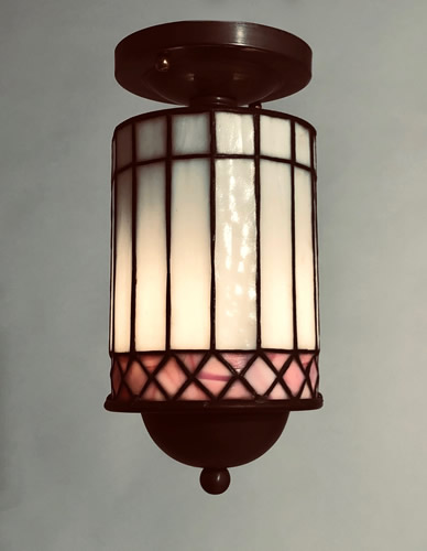 Leaded Glass Flush Fixture